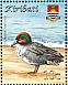 Eurasian Teal Anas crecca  2008 Birds Sheet