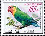 Fischer's Lovebird Agapornis fischeri  2008 Parrots, 2 wild and 2 tameforms 4v set