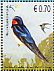 Barn Swallow Hirundo rustica  2010 Birds Sheet