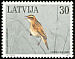 Aquatic Warbler Acrocephalus paludicola  1997 Anniversary of BirdLife International 
