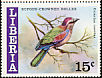 Purple Roller Coracias naevius  1977 Liberian birds 