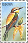 European Bee-eater Merops apiaster  1996 Birds Sheet