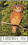 Maned Owl Jubula lettii  1997 Owls Sheet