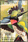 Ruby-throated Hummingbird Archilochus colubris  1998 The animals of Noahs Ark 25v sheet