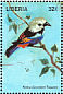 Seven-colored Tanager Tangara fastuosa  1998 Birds of the world Sheet