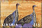 Vulturine Guineafowl Acryllium vulturinum  1999 Legends, Cleopatra 9v sheet