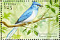 African Blue Flycatcher Elminia longicauda  2001 Birds of Africa Sheet