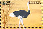 Somali Ostrich Struthio molybdophanes  2001 Wildlife atlas of the world 6v sheet