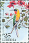 Red-throated Bee-eater Merops bulocki  2001 African wonderland 6v sheet