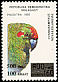 Red-crowned Parakeet Cyanoramphus novaezelandiae  1998 Surcharge on Malagasy 1993 Parrots 