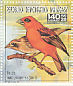 Red Fody Foudia madagascariensis  1993 Butterflies and birds 16v sheet