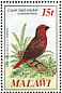 Lesser Seedcracker Pyrenestes minor  1985 Audubon Sheet, sideways wmk