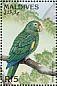 Puerto Rican Amazon Amazona vittata  1997 Birds of the world Sheet