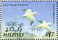 Rose-ringed Parakeet Psittacula krameri  2002 Birds of the Maldives Sheet