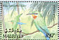 Blue-tailed Bee-eater Merops philippinus  2002 Birds of the Maldives Sheet