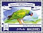Lord Derby's Parakeet Psittacula derbiana  2015 Parrots Sheet