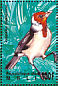 Red-cowled Cardinal Paroaria dominicana  1995 Birds of the world Sheet