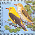 Eurasian Golden Oriole Oriolus oriolus  2001 Birds of Malta Sheet
