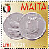 Blue Rock Thrush Monticola solitarius  2007 Coins of Malta  MS
