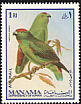Moluccan Hanging Parrot Loriculus amabilis  1969 Birds 