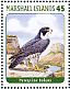Peregrine Falcon Falco peregrinus  2013 Birds of the world I Sheet
