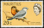 Mauritius Cuckooshrike Lalage typica  1965 Definitives Upright wmk