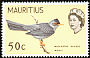 Mauritius Bulbul Hypsipetes olivaceus  1965 Definitives Upright wmk