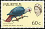 Mauritius Blue Pigeon Alectroenas nitidissimus †  1965 Definitives Upright wmk