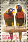 Coconut Lorikeet Trichoglossus haematodus  2004 Birds of the Pacific Sheet