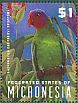Red-cheeked Parrot Geoffroyus geoffroyi  2014 Parrots Sheet