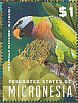 Red-breasted Parakeet Psittacula alexandri  2014 Parrots Sheet
