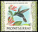 Antillean Crested Hummingbird Orthorhyncus cristatus  1970 Birds Chalk-surfaced paper