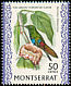 Green-throated Carib Eulampis holosericeus  1971 Birds Glazed paper