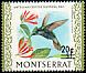 Antillean Crested Hummingbird Orthorhyncus cristatus  1974 Surcharge on 1970.01 