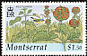 Antillean Euphonia Chlorophonia musica  2002 Wild flowers of Montserrat 4v set