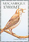Common Nightingale Luscinia megarhynchos  2002 Birds of Africa Sheet