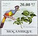 Great Blue Turaco Corythaeola cristata  2010 Tropical birds and flora Sheet