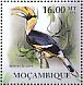 Great Hornbill Buceros bicornis  2011 International year of forests, Hornbill Sheet