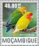 Rosy-faced Lovebird Agapornis roseicollis  2014 Parrots Sheet