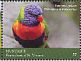 Rainbow Lorikeet Trichoglossus moluccanus  2018 Caribbean birds Sheet