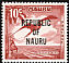 Great Frigatebird Fregata minor  1968 Overprint REPUBLIC OF NAURU on 1966.01-2 