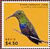 Green-throated Carib Eulampis holosericeus  2013 Hummingbirds Sheet