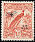 Raggiana Bird-of-paradise Paradisaea raggiana  1931 Overprint AIRMAIL on 1931.01 