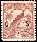 Raggiana Bird-of-paradise Paradisaea raggiana  1932 Overprint O S on 1932.01 