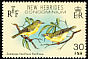 Vanuatu White-eye Zosterops flavifrons  1980 Birds, English issue 