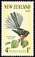 New Zealand Fantail Rhipidura fuliginosa  1965 Health stamps 