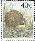 Southern Brown Kiwi Apteryx australis  1990 Native birds Booklet with black and white cover