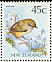 New Zealand Rockwren Xenicus gilviventris  1991 Native birds Booklet, blue