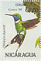 Sparkling-tailed Woodstar Tilmatura dupontii  1994 Tropical forest flora and fauna 12v sheet