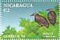 Black Vulture Coragyps atratus  1994 Nicaraguan forest fauna 16v sheet